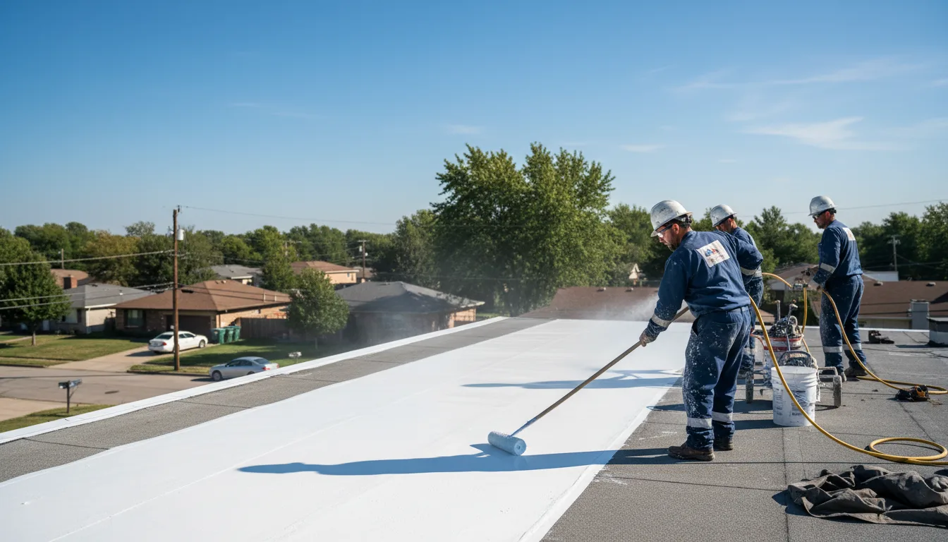 Commercial roof coating in Pine Level, NC near me